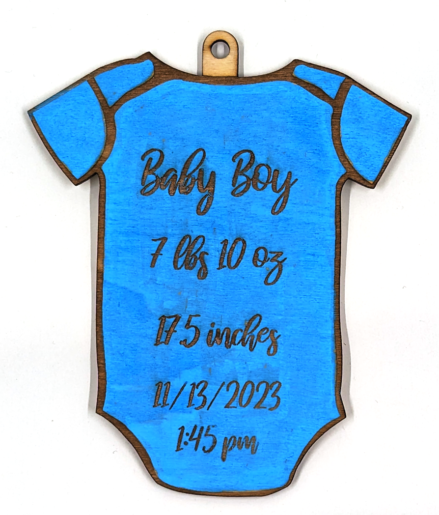Christmas ornament for newborn baby boy